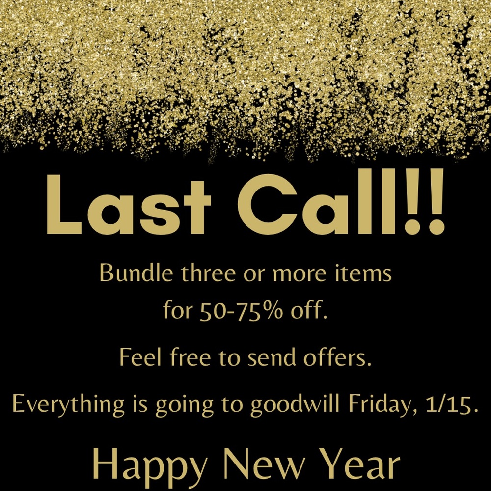 Entire closet is going to goodwill Friday 1/15/21